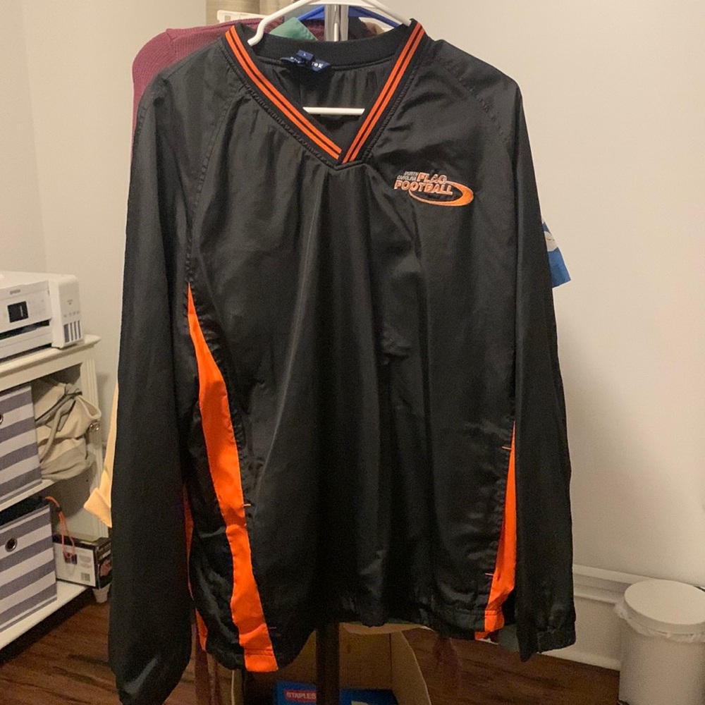 North Carolina (NC) Flag Football Retro Vintage Sport Tek Pullover Windbreaker